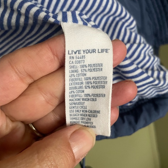 Y2K American Eagle Outfitters Dark Blue Puffer Vest Sz S - Picture 6 of 8